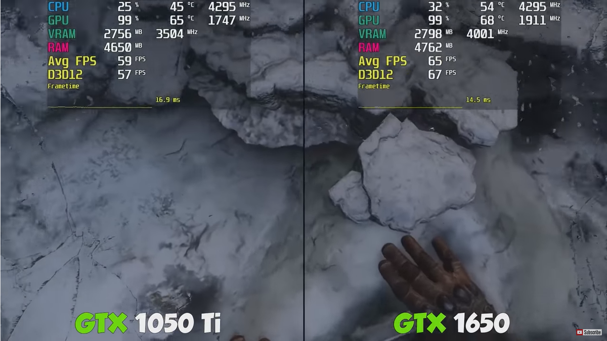 Gtx 1050 ti 4gb sale vs gtx 1650 4gb