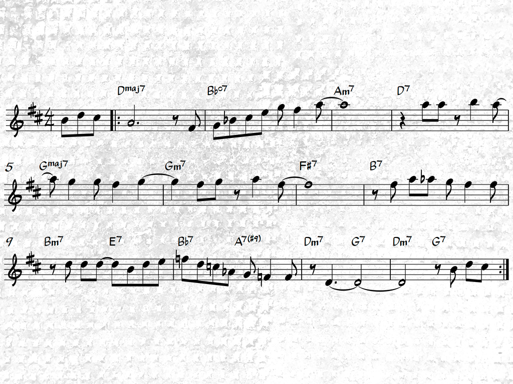 аккорды и мелодия "Wave" - Tom Jobim