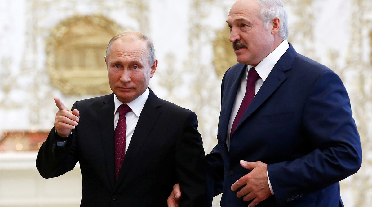 Владимир Путин и Александр Лукашенко