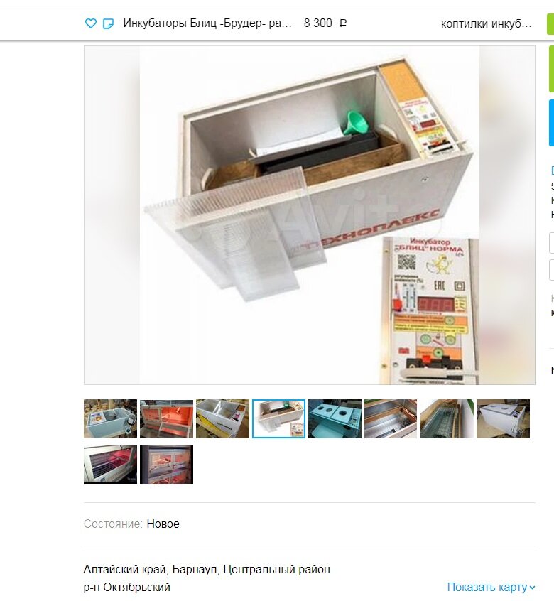 Скрины объявления с Авито , которые мы рассматривали