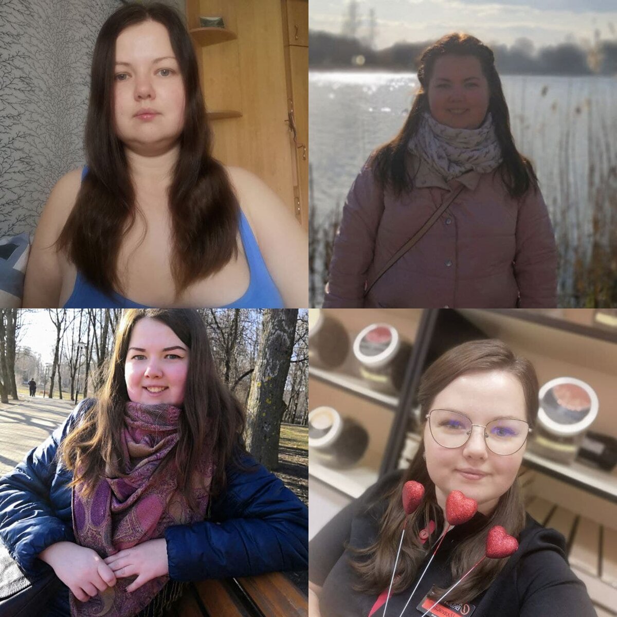 Верхние фото  изначально что было, нижние- примерно через пол года