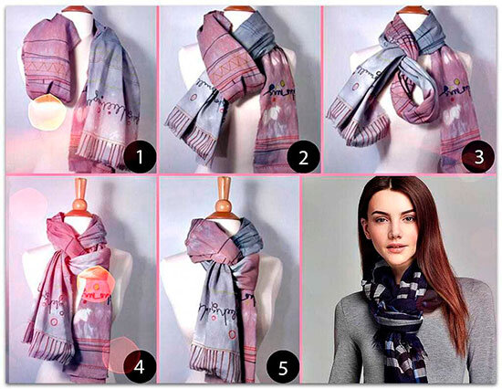 Как красиво завязать шарф или платок