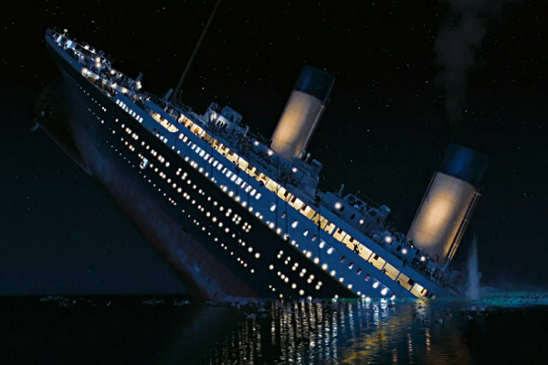 Кадр из фильма "Титаник"