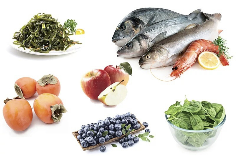 Продукты, богатые йодом.