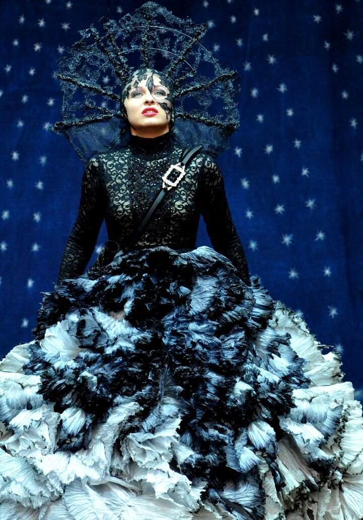 Юлия Новикова в роли Царицы ночи из оперы "Лабиринт" Петера фон Винтера. Зальцбург, 2012.