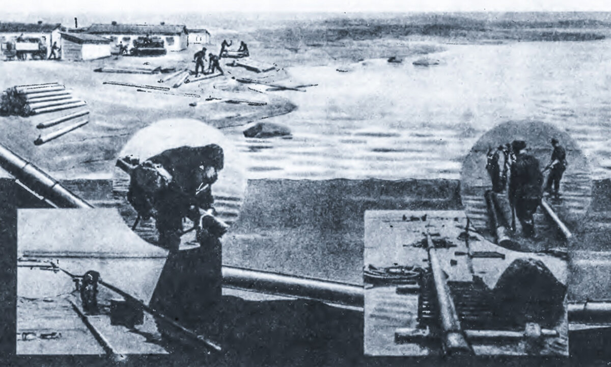 Прокладка сборно-разборного трубопровода