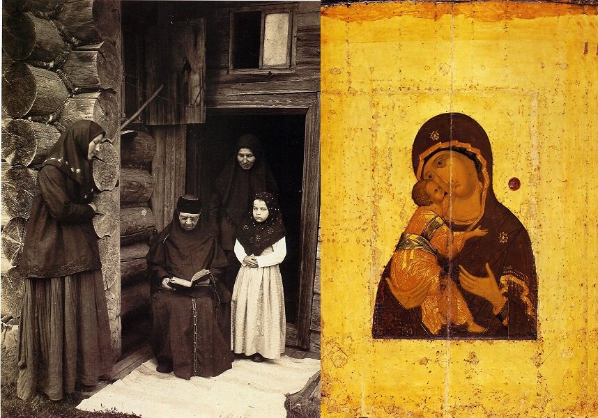 Уставщицы (Оленевский скит)-Богоматерь Владимирская.