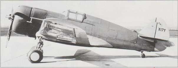 Curtiss Model 75 проиграл конкурс Армии США, под который он разрабатывался, но через два года к самолету пришел успех—большое количество машин данного семейства эксплуатировалось в течение всей войны. На фотографии—прототип Н75 в исходной конфигурации с мотором P&WR-1535.