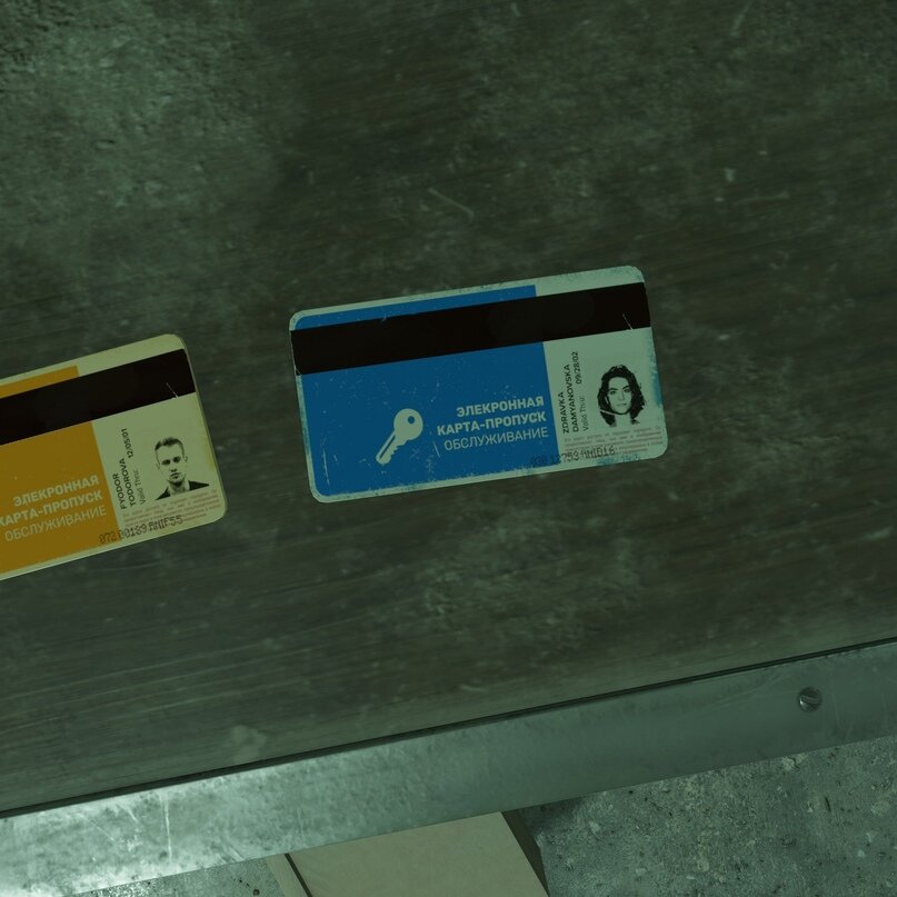 Эти идентификационные карточки работают и нужны для прохождения игры