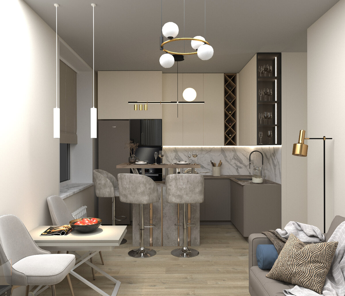 Кухня-гостиная