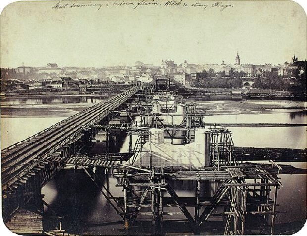 © public domain (Строительство моста ч/з Вислу, 1862 год)