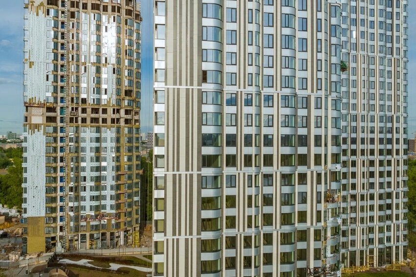 Апарт-комплекс «Level Стрешнево» — аэросъемка Новострой-М