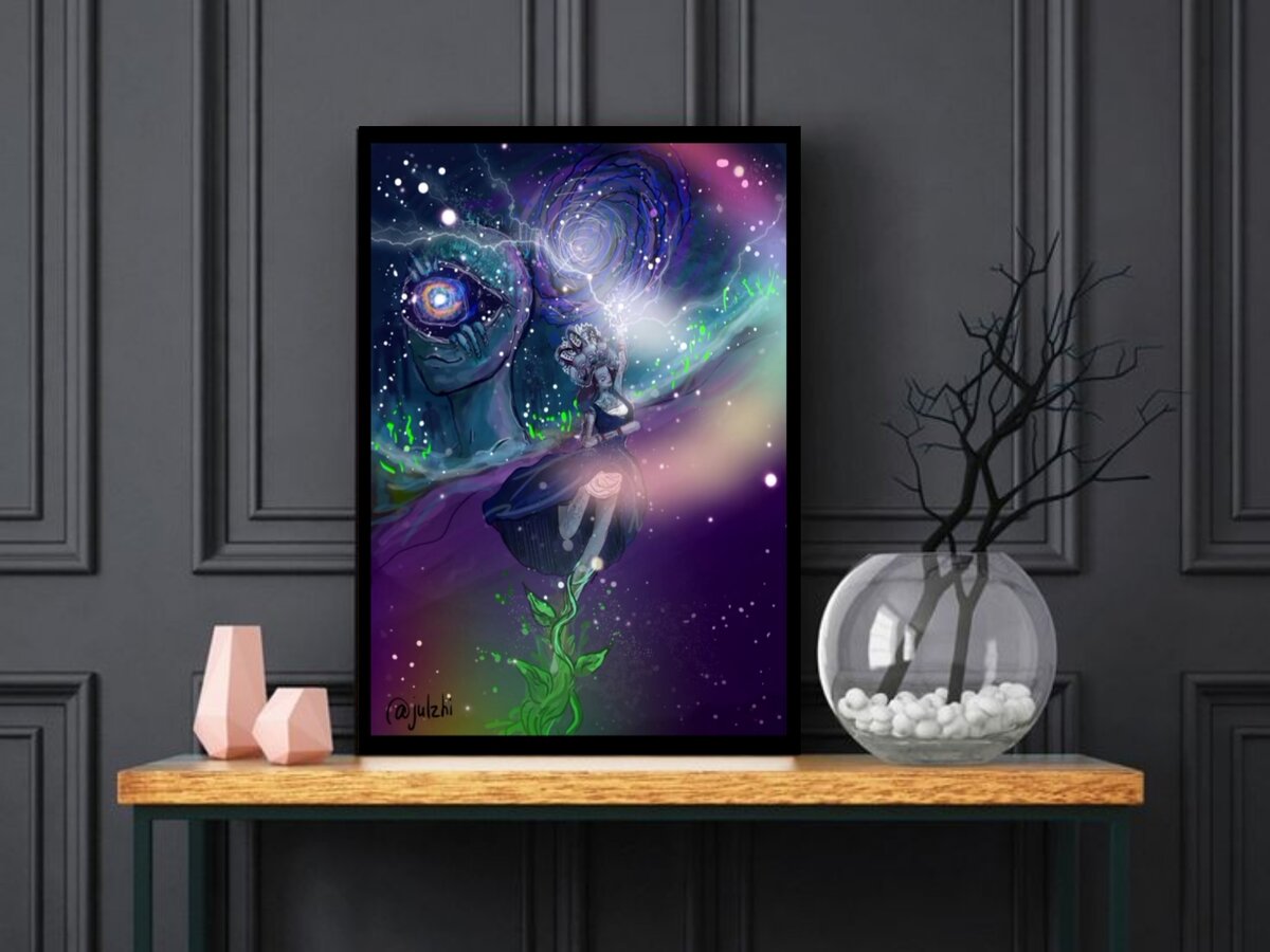 Моя картина "К ЗАЗЕМЛЕНИЮ ". Художница Julzhi 