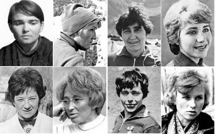    Участницы трагической экспедиции на Пик Ленина в 1974 году
