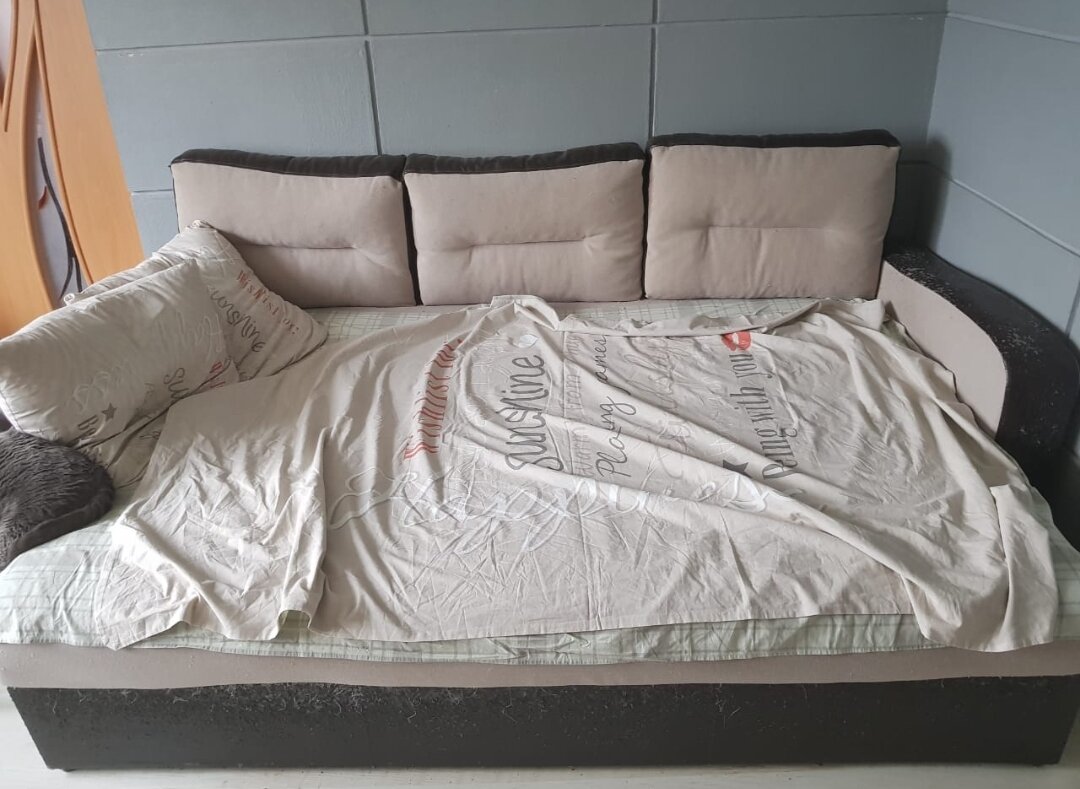 До перетяжки дивана. Фото из личного архива. 