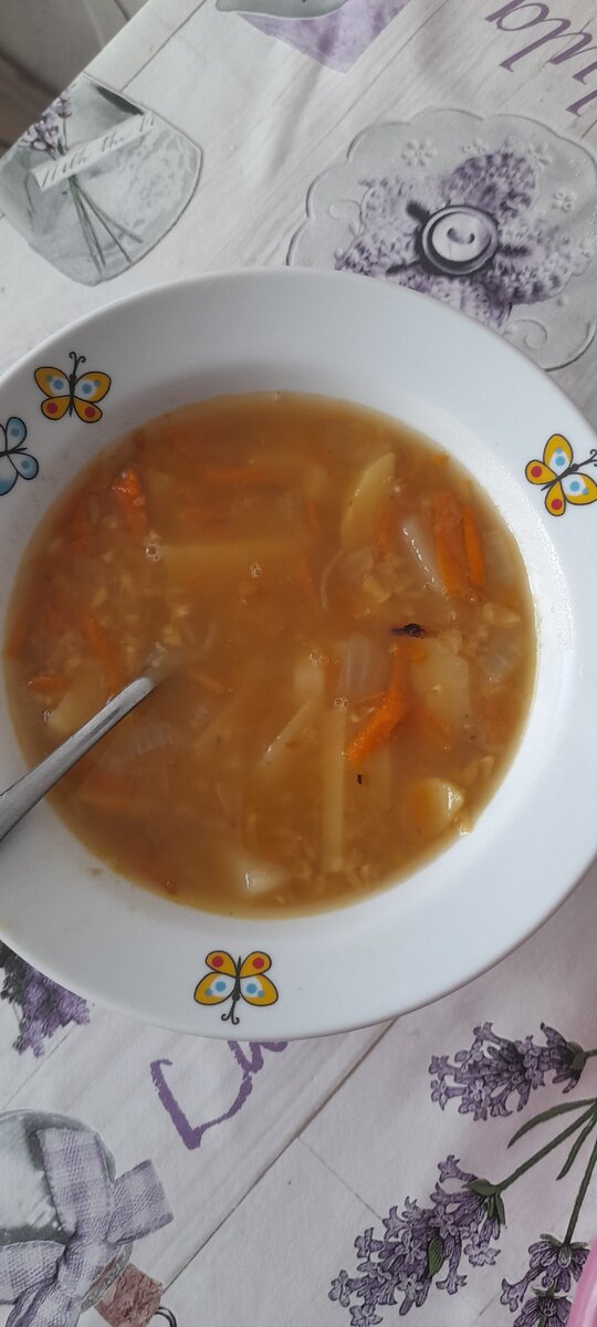 Сделала зажарку из морковки и лука, получилось вкусно