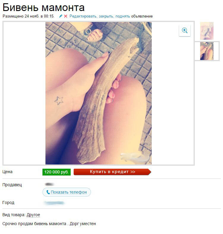 Как подделывают бивень мамонта?