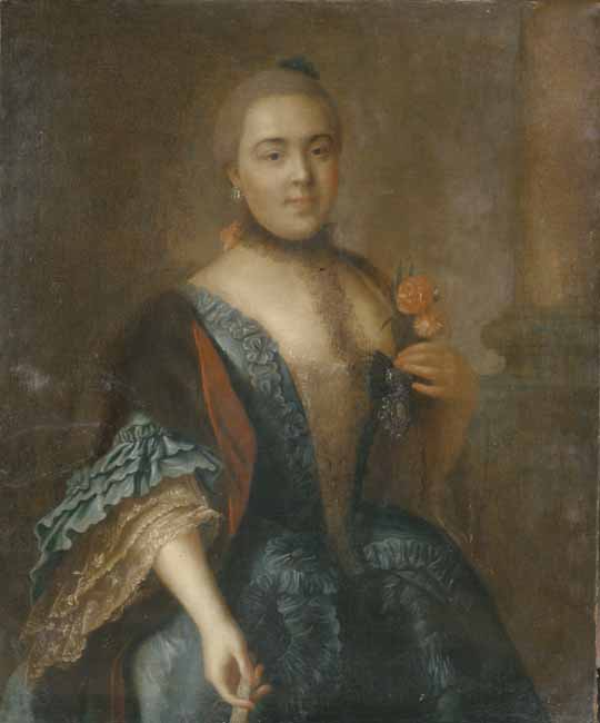 Elizaveta Vorontsova by A.Antropov (GIM, 1762)