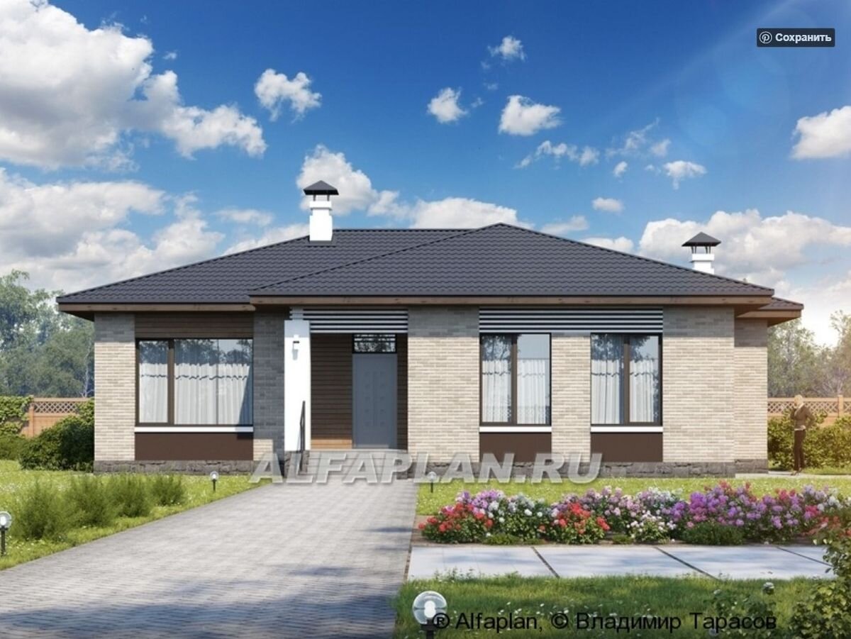 НА СЛАЙД-ШОУ 2 фото: Проект коттеджа  304В "Выбор удачи" и планировка дома 