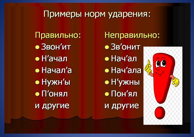 Ударение в словах