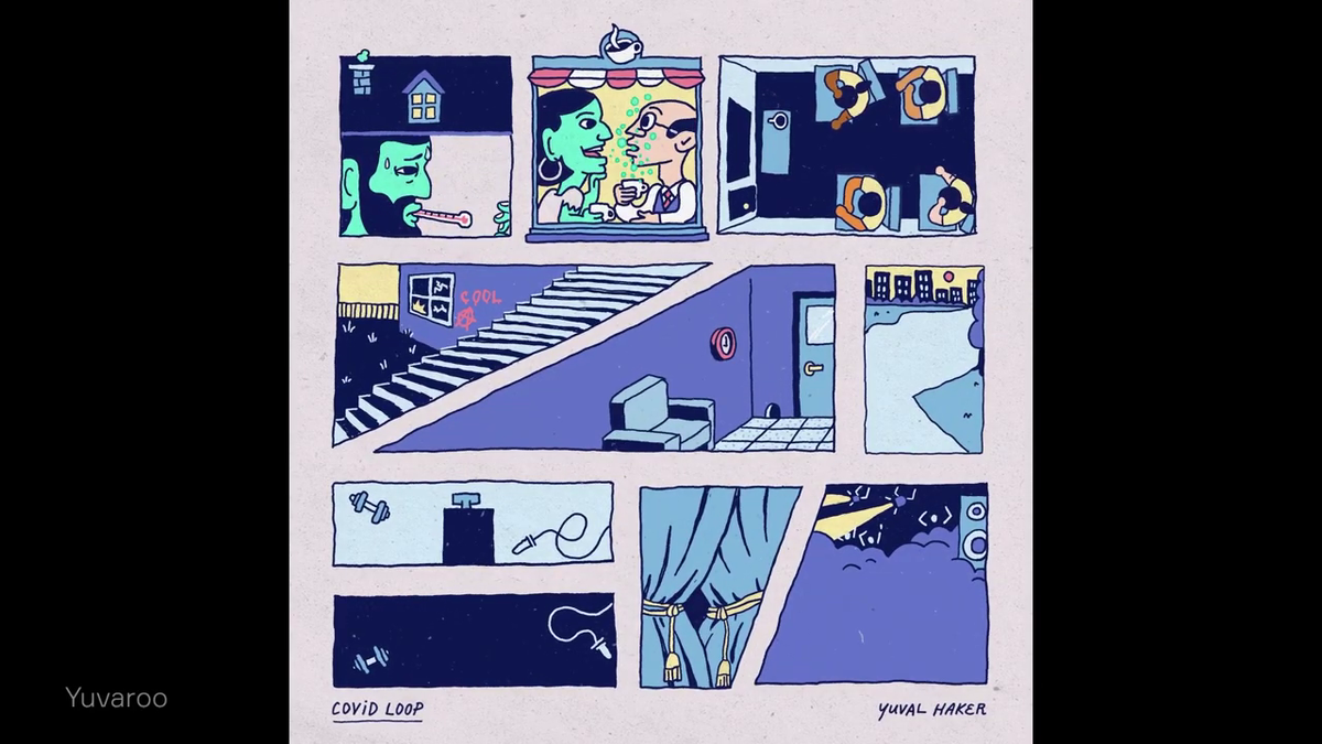 01:25  Covid loop - Yuvaroo  https://vimeo.com/437339681  процесс: 
https://vimeo.com/437678161 