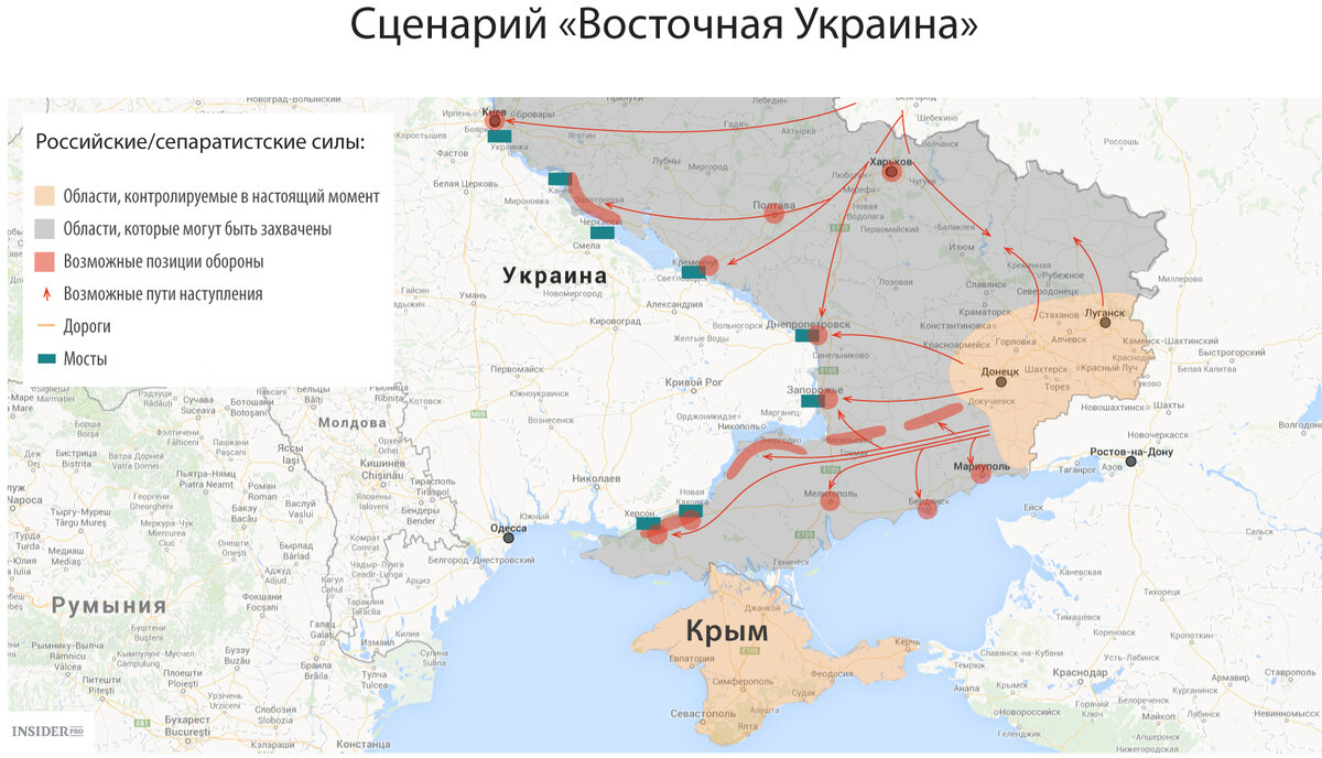Карта приграничной зоны с украиной