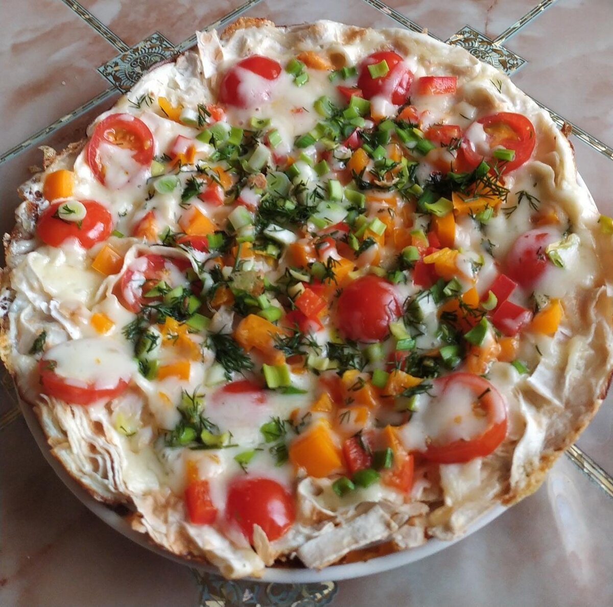 Быстро-пицца из лаваша