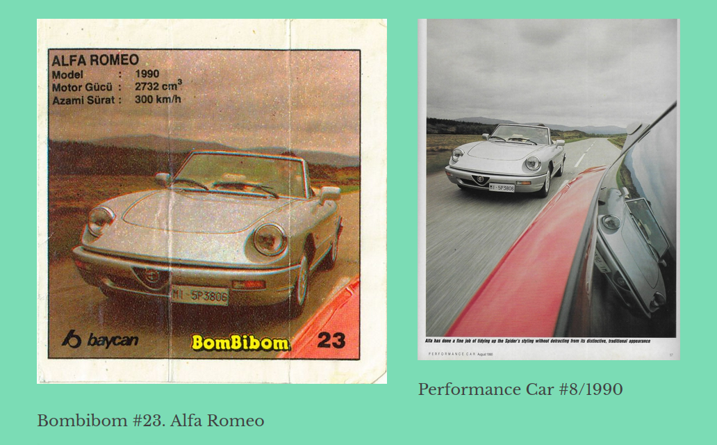 Performance journal. BOMBIBOM 1990. Вкладыши Бомбибом