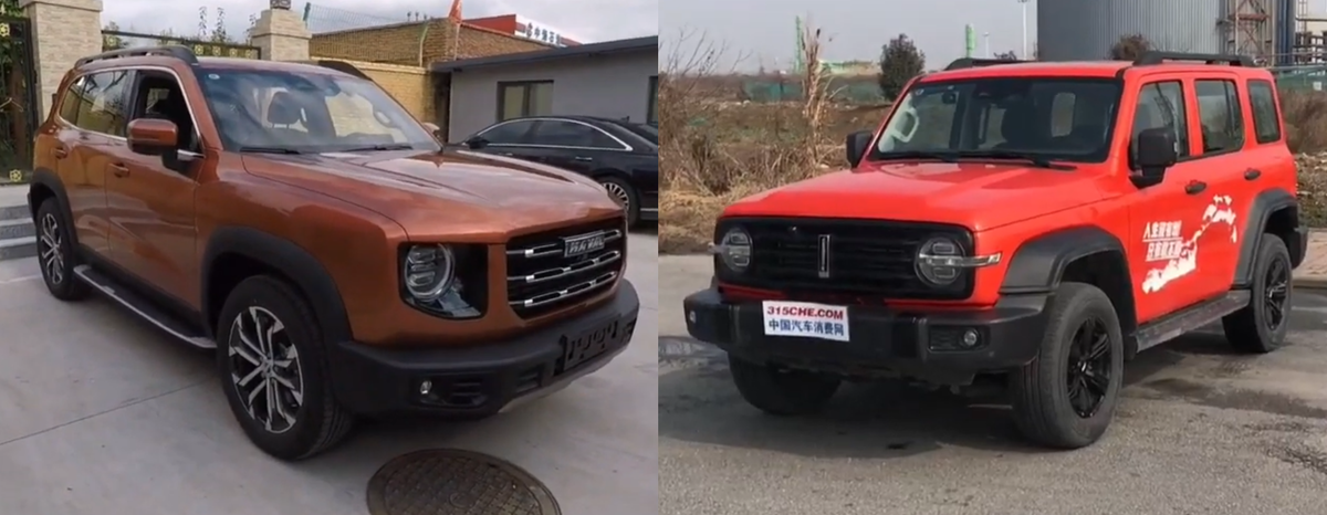 Большая Собака (слева) и Вей Танк 300 (справа)