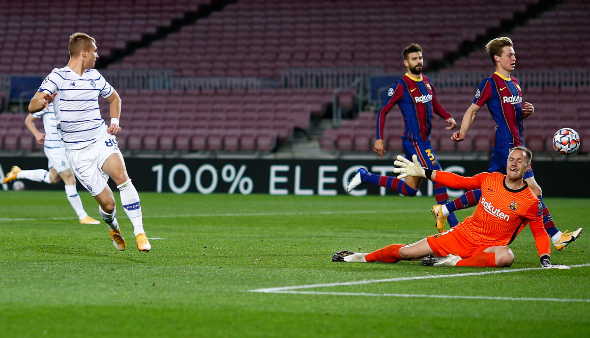 Матч группового этапа Лиги Чемпионов. Барселона - Динамо Киев