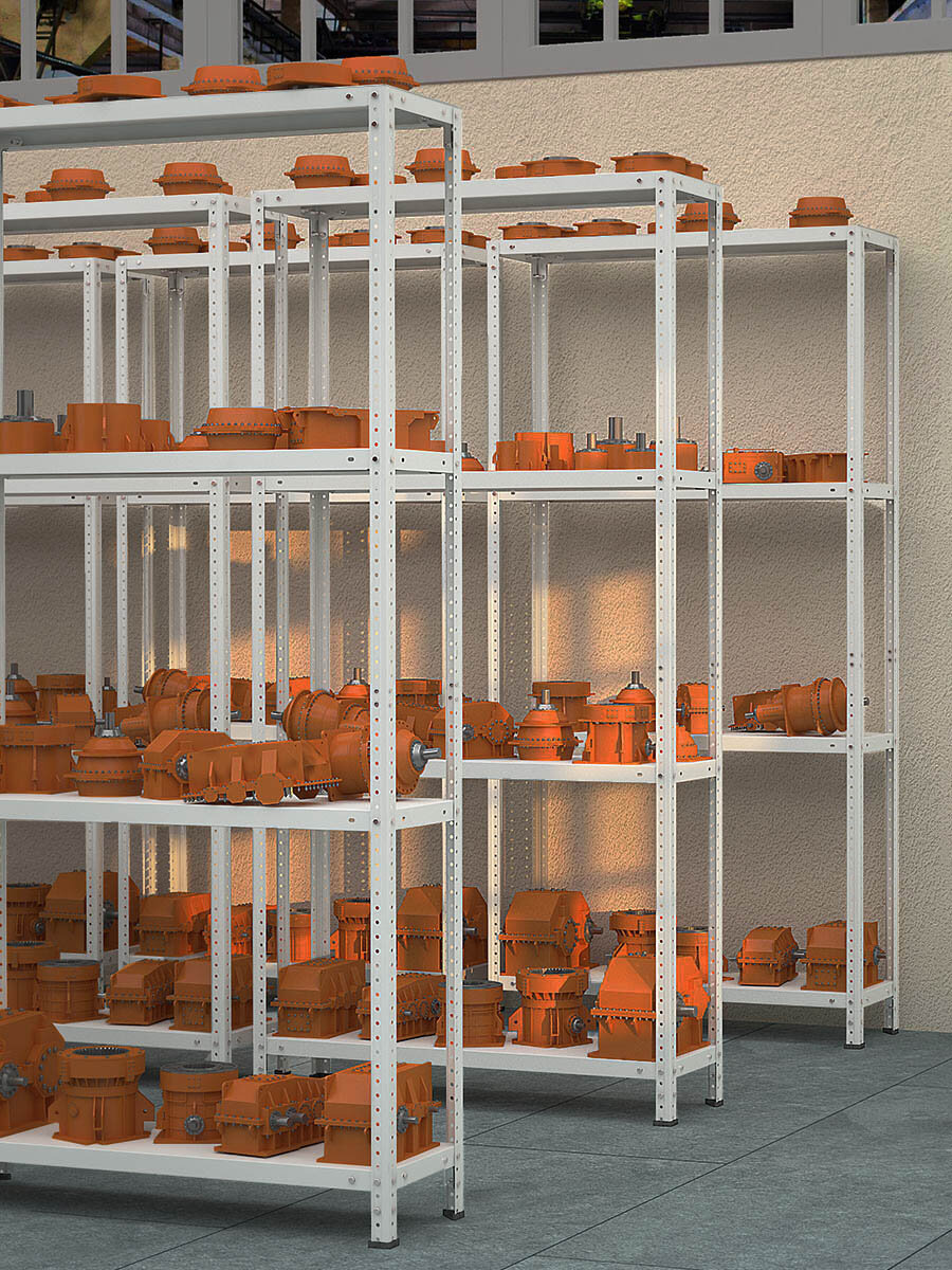 Пример металлических стеллажей производства "Металл-Завод"