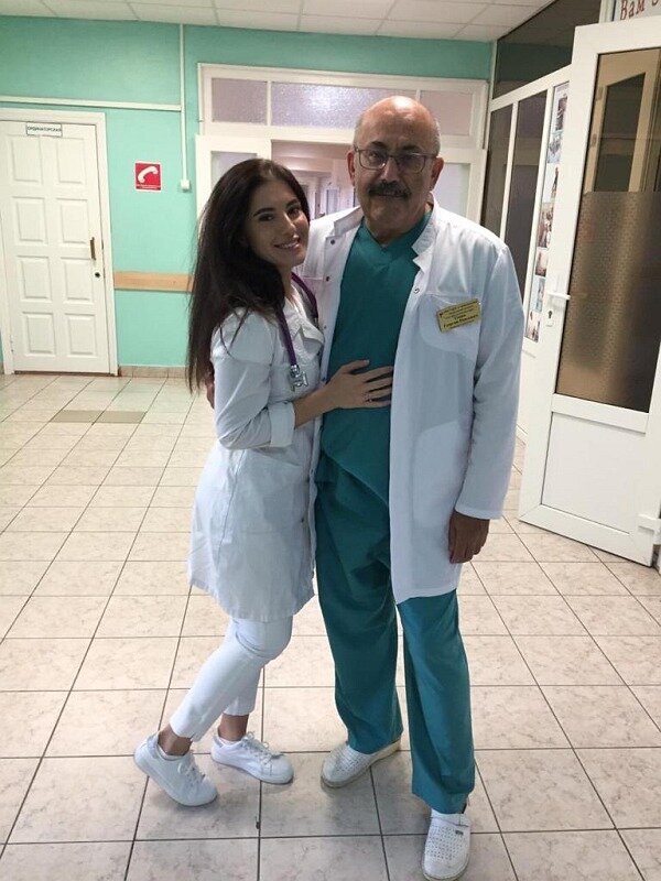 Георгий Гецин с дочкой.