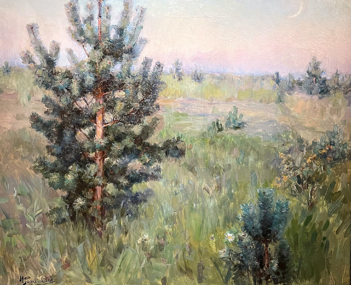 Мария Якунчикова-Вебер (1870-1902).Сосенка.1895.ГТГ.