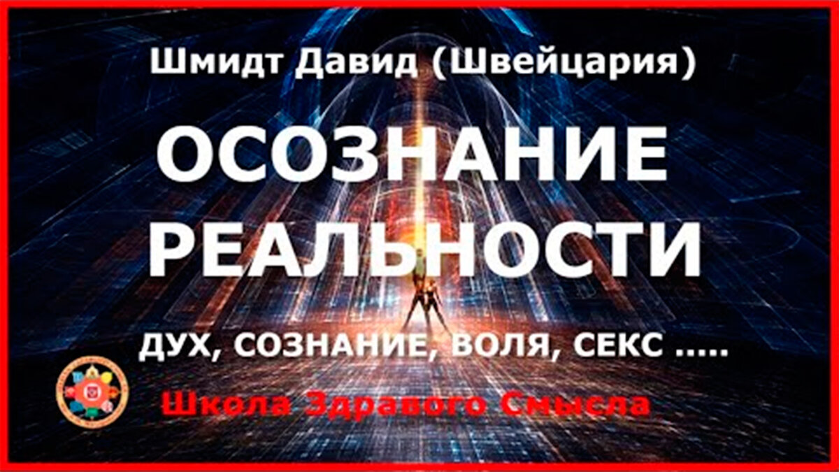 Секс, дух, сознание, воля, ...Осознание реальности. Давид Шмидт (Швейцария)  | Школа Здравого Смысла | Дзен