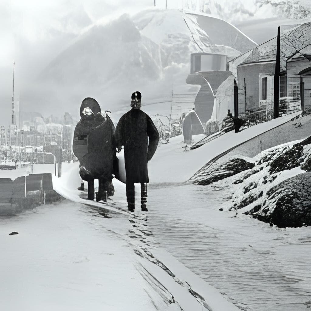 Изображение сгенерировано нейросетью по запросу "Парочка". 