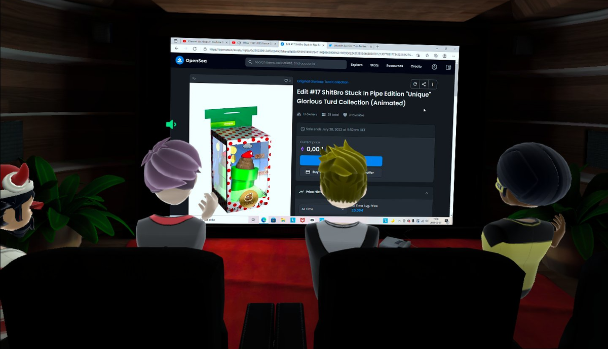 Апогей безумия-2022: в метавселенной обсуждают NFT цифровой какашки