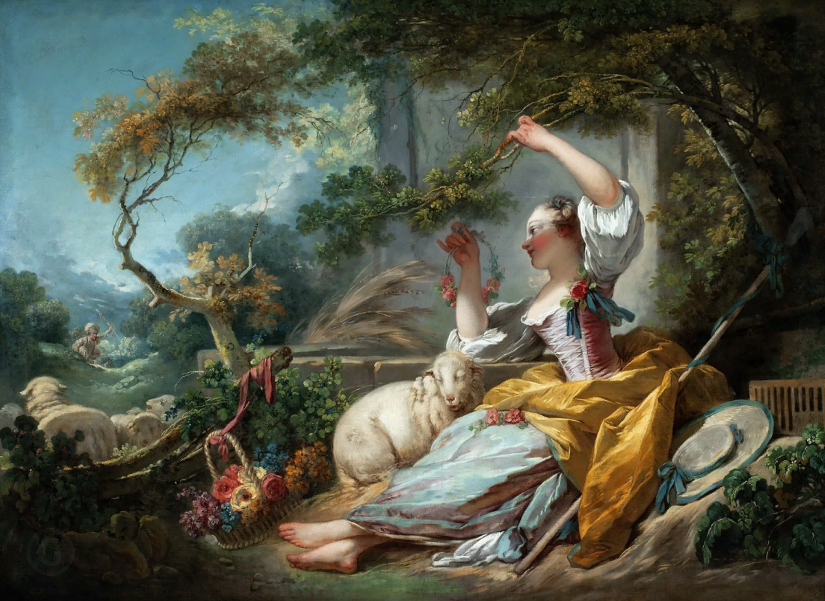Жан Оноре Фрагонар "Пастушка" (1750-1752)