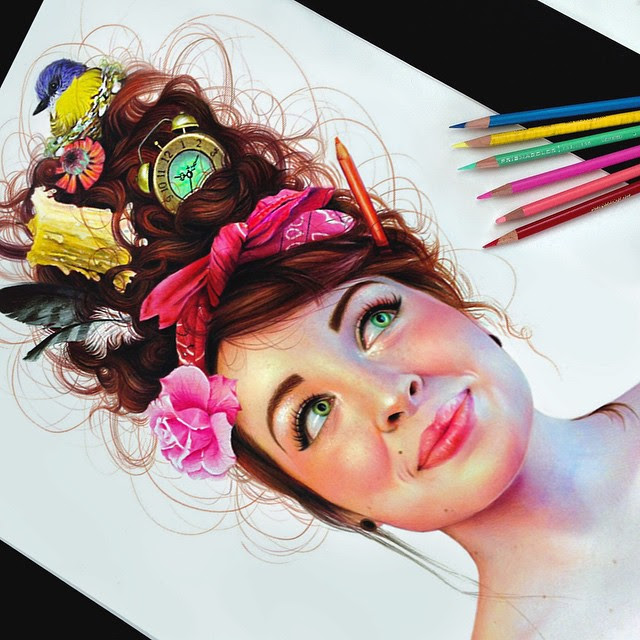 Рисунки цветными карандашами для срисовки (70 картинок)