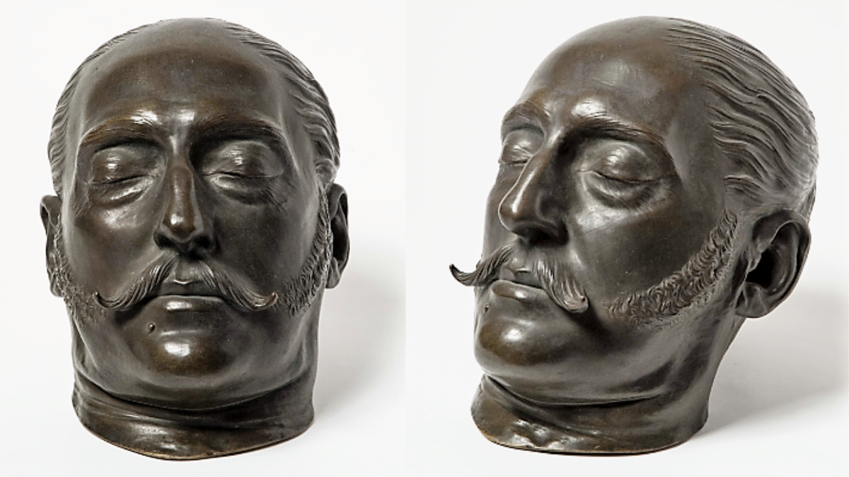 Маска Николая I, бронза. Клодт фон Юргенсбург, 1855 г. © Русский музей, Санкт-Петербург