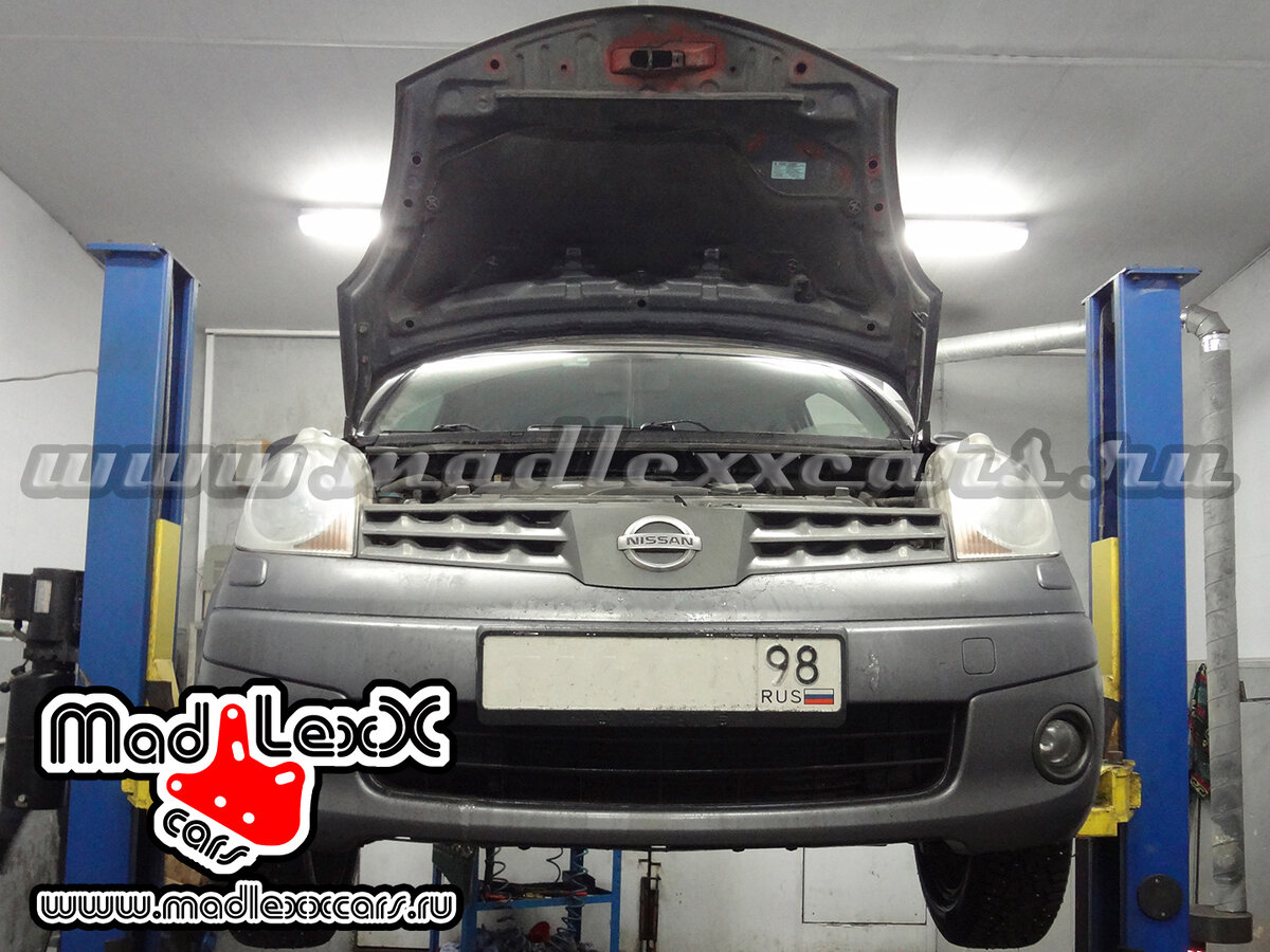 задние дисковые тормоза ЗДТ NISSAN НИССАН note ноут MADLEXXCARS MLC RNLT ABS KIT установка дисковых тормозов тюнинг тормозной системы