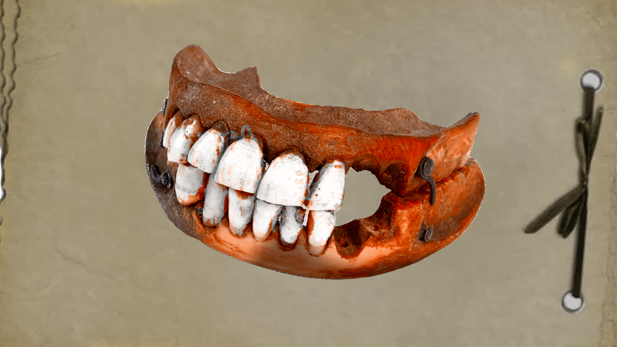 Протезы из зубов убитого солдата