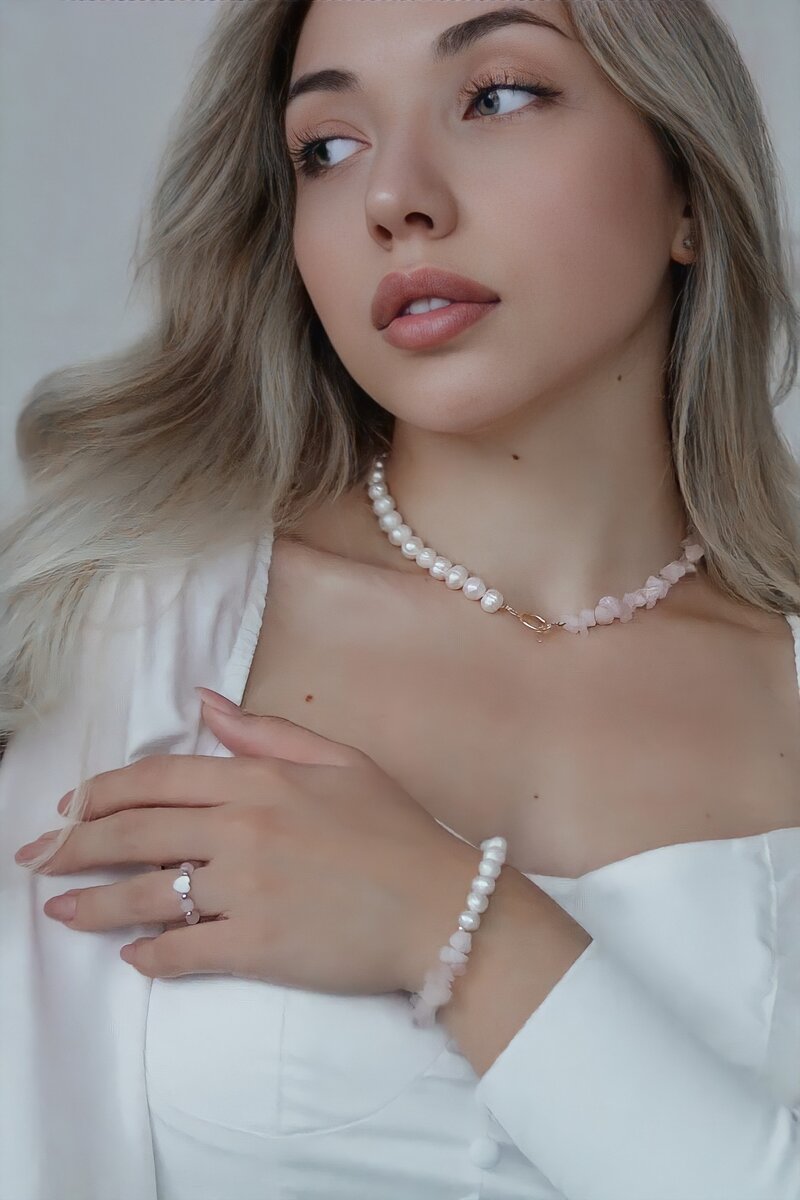 Ожерелье "Quartz&Pearl" от RUMEL STONES
