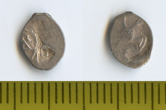 Рис.1. Полушка Ивана Васильевича Грозного годы чеканки 1547-1584гг.