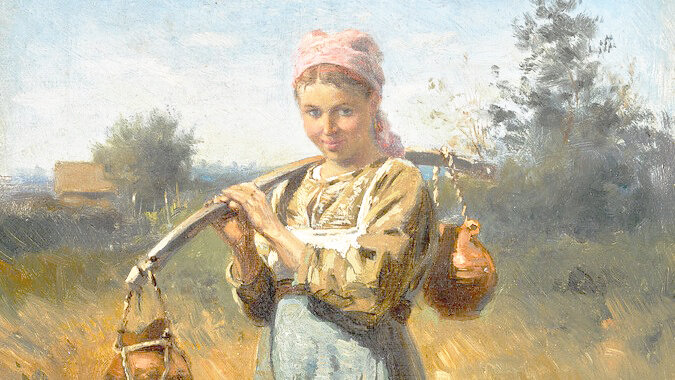 Девушка крестьянка