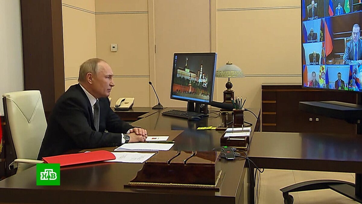    Военное положение и деньги мобилизованным: о чем говорил Путин на заседании Совбеза