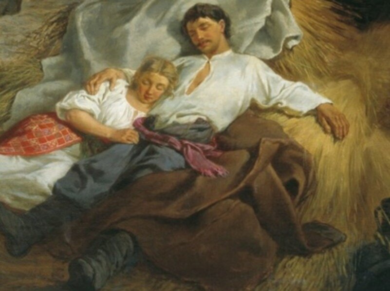 Сходились рано. Поэтому для молодых и сеновал сгодится