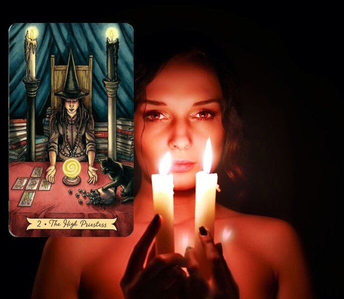 Старший Аркан Жрица - ситуация пассивного ожидания или необходимости подстраиваться под обстоятельства