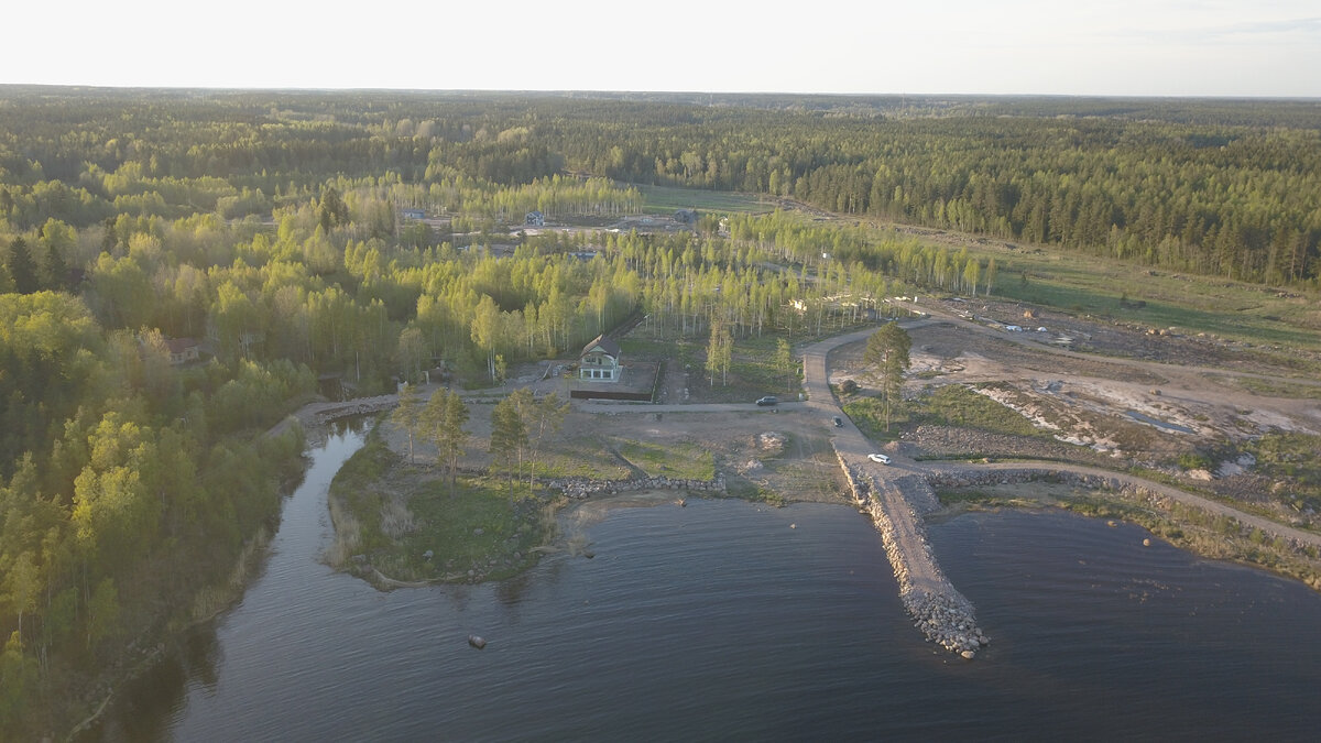 вид на поселок с воздуха