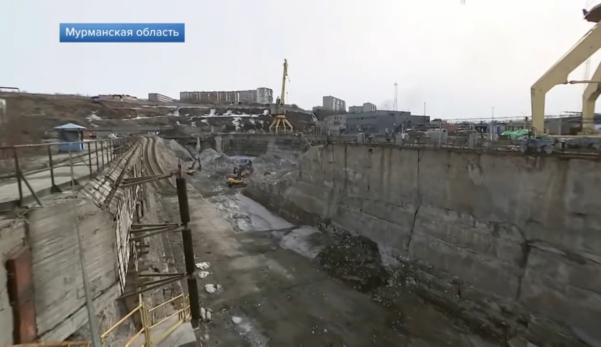 Реконструкция сухого дока. Апрель 2021. 