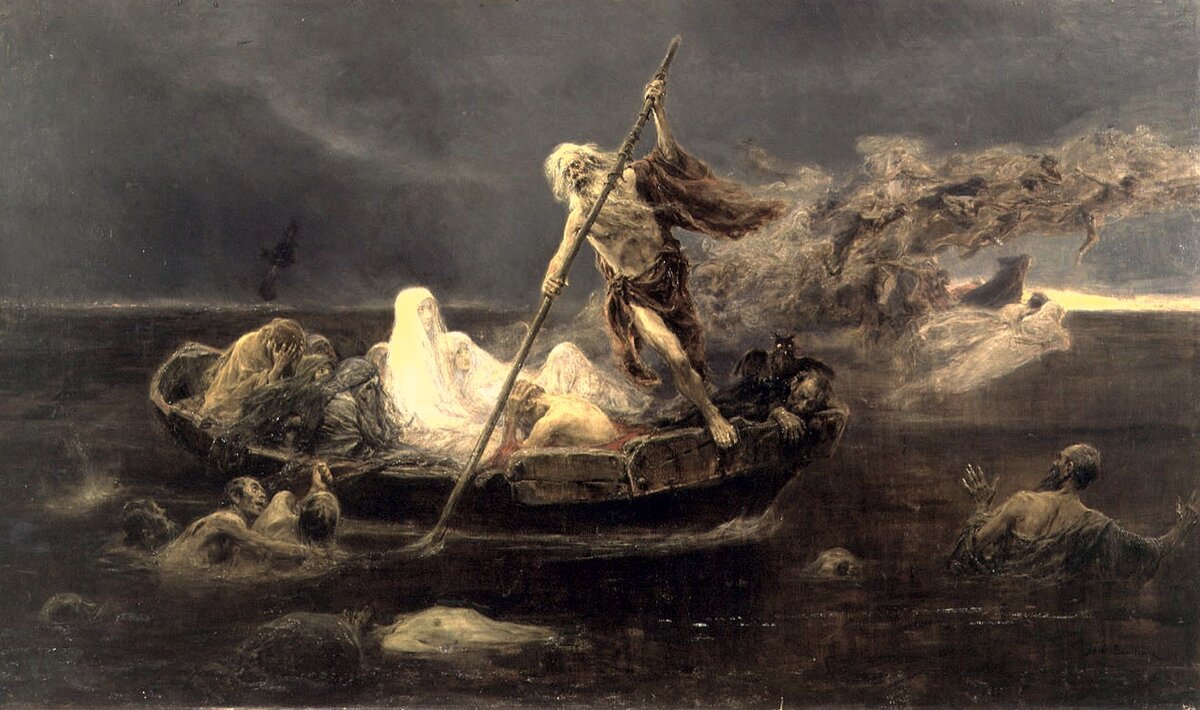 Хосе Бенльуре-и-Хиль 1855-1937. Лодка Харона